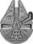 Niue Five Dollars (Millennium Falcon)  coin reverse