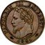 France 1 Centime Napoleon III pattern of obverse of Barre. Laureate head 1861  NAPOLEON III - EMPEREUR 1861 BARRE coin obverse