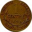 France 1 Centime Piedfort without the word essay on matte blank 1898  LIBERTE EGALITE FRATERNITE 1 CENTIME 1898 coin reverse