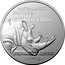 Australia 1 Dollar Australia Zoo. Southern White Rhinoceros 2023 AWB AUSTRALIA ZOO SOUTHERN WHITE RHINOCEROS 1 OZ .999 AG coin reverse