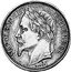 France 1 Franc (Napoleon III - Empire - Essai) KM# EB26 E BARRE NAPOLEON III EMPEREUR coin obverse