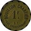 France 1 Franc (Paris. Bouillon Chartier) 1 F BOUILLON L.CHARTIER 37 RUE ROCHECHOUART coin obverse