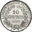 France 10 Centimes (Essai by Alard) 10 CENTIMES LIBERTÉ. ÉGALITÉ. FRATERNITÉ. 1848 coin reverse