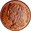 France 10 Centimes (Essai by Gayrard. Liberty with Lion Skin) KM# Pn42 REPUBLIQUE FRANÇAISE coin obverse