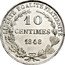 France 10 Centimes (Essai by Montagny) LIBERTE EGALITE FRATERNITE 10 CENTIMES 1848 coin reverse