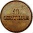 France 10 Centimes (Essai) KM# E16 10 CENTIMES coin obverse