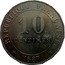 France 10 Centimes Essai Hybride by Merley. Type II. 18 Sides 1887 A REPUBLIQUE FRANCAISE 1887 10 CENTIMES coin obverse