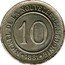 France 10 Centimes (New Caledonia) X# Tn2 NICKEL DE LA NOUVELLE-CALÉDONIE 10 1881 coin reverse