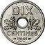 France 10 Centimes (Grain Sprigs Essai by Lindauer) DIX CENTIMES 1941 ESSAI coin reverse