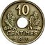 France 10 Centimes (Grain Sprigs Essai by Lindauer) 10 CENTIMES 1941 ESSAI coin reverse