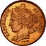 France 10 Centimes (Libertine Essai by Domard) KM# Pn40 REPUBLIQUE FRANÇAISE. DOMARD coin obverse