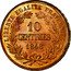 France 10 Centimes (Libertine Essai by Domard) KM# Pn40 10 CENTIMES 1848 LIBERTÉ ÉGALITÉ FRATERNITÉ coin reverse