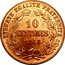 France 10 Centimes (Libertine Essai by Farochon) LIBERTE EGALITE FRATERNITE 10 CENTIMES 1848 coin reverse