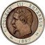 France 10 Centimes (Napoleon III Pattern) KM# Pn90a NAPOLEON III EMPEREUR BARRE 1857 coin obverse