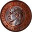France 10 Centimes Pattern B Rouen 1857 BB KM# Pn92 BARRE NAPOLEON III EMPEREUR 1857 coin obverse