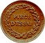 France 10 Centimes (Trial piece Reign of the law) PIECE D'ESSAI coin reverse