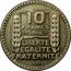 France 10 Francs (Essai by Turin. Piedfort) KM# PE316 10 FRANCS 1946 LIBERTE EGALITE FRATERNITE ESSAI coin reverse