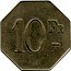 France 10 Francs Marseille.Bouches-du-Rhone. ND (1916) 10 FR coin obverse