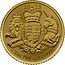 UK 10 Pounds (Charles III Royal Arms.) 20 23 HONI SOIT QUI MAL Y PENSE DIEU ET MON DROIT 1/10 OZ FINE GOLD 999.9 coin reverse