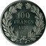 France 100 Francs Louis Philippe I. Pattern by Galle 1831 100 FRANCS 1831 coin reverse