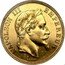 France 100 Francs Napoleon III. Essai 1868 NAPOLEON III EMPEREUR BARRE coin obverse