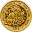 UK 100 Pounds (Charles III Bull of Clarence) BULL OF CLARENCE 1 OZ FINE GOLD 999.9 DL 2023 coin reverse
