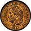 France 2 Centimes (Louis Philippe Essai) KM# E11 LOUIS PHILIPPE I ROI DES FRAÇAISES 1847 BARRE coin obverse