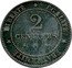 France 2 Centimes (Pattern) LIBERTÉ ÉGALITÉ FRATERNITÉ 2 CENTIMES A coin reverse