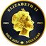 Niue 2 Dollars Shamrock. Gilded 2022 IRB 9999 9999 ELIZABETH II NIUE 2022 2 DOLLARS coin obverse