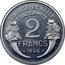France 2 Francs (Essai by Morlon. Piedfort) KM# PE315 LIBERTE EGALITE FRATERNITE 2 FRANCS 1946 ESSAI coin reverse