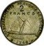 France 2 Francs (Oceania Essai. Raised Design) KM# E6 ETABLISSEMENTS FRANÇAIS DE L'OCEANIE 2 FRANCS 1948 coin reverse