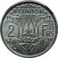 France 2 Francs (Reunion Piedfort Essai) KM# PE4 REUNION 2 FRS coin reverse