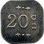 France 20 Centimes (Bourg-en-Bresse - 23rd Infantry Regiment) 20 C coin obverse