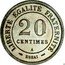 France 20 Centimes (Essai - Merley. Piedfort) 20 CENTIMES A LIBERTÉ ÉGALITÉ FRATERNITÉ ESSAI coin reverse