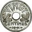France 20 Centimes (Grain Sprigs Essai) KM# E75 VINGT CENTIMES 1941 ESSAI coin reverse