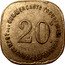 France 20 Centimes (Joinville-le-Pont city) GROUPEMENT DES COMMERÇANTS INDUSTRIELS & HABITANTS 20C. coin reverse