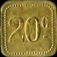 France 20 Centimes Paris. Bal du Pantheon 1917 ND 20 C coin reverse
