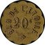 France 20 Centimes Paris. Bar de L’etoile 1917 ND 20 C BAR DE L'ETOILE coin obverse