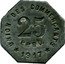 France 25 Centimes (Castelnaudary) UNION DES COMMERCANTS 25 CENT. 1917 coin reverse