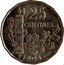 France 25 Centimes Essai 16 Sides 1904 25 CENTIMES ESSAI 1904 coin reverse
