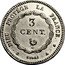 France 3 Centimes Essai by Tiolier 1830 A ND DIEU PROTÉGE LA FRANCE. 3 CENT. ESSAI A coin reverse
