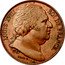 France 40 Francs Essai by Droz. Uniface ND (1815)  LOUIS XVIII ROI DE FRANCE. DROZ T. coin obverse