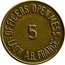 France 5 Centimes (American Bases. Laon) 5 OFFICERS OPEN MESS LAON A.B. FRANCE coin obverse