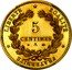 France 5 Centimes (By Oudine) LIBERTÉ ÉGALITÉ FRATERNITÉ 5 CENTIMES A coin reverse