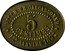 France 5 Centimes Carcassonne. Aude. Union Philantropique 1892 5 CENTIMES VILLE DE CARCASSONNE 1ER JANVIER 1892 coin reverse