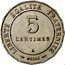 France 5 Centimes Essai by .Merley 1887 A 5 CENTIMES A LIBERTÉ ÉGALITÉ FRATERNITÉ ESSAI coin reverse