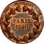 France 5 Centimes Louis-Philippe Pattern by Barre 1840  REFONTE DES MONNAIES DE CUIVRE PARIS 1840 ESSAI coin reverse