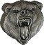 Niue Five Dollars Fierce Nature. Grizzly Bear 2023  coin reverse