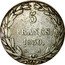 France 5 Francs Louis-Philippe I. Type Galle 1830 A 5 FRANCS. 1830. A coin reverse
