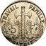 France 5 Francs Marshal Petain Essai by Bazor 1941  TRAVAIL FAMILLE PATRIE 5 E S S A I F 1941 coin reverse